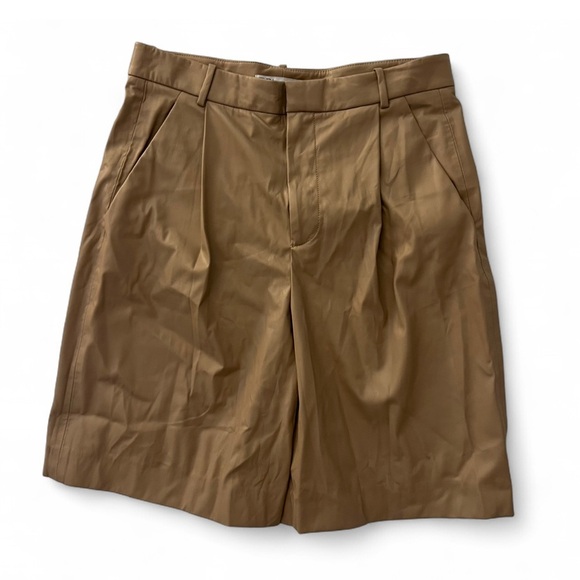 zara faux leather trouser shorts - Picture 1 of 3